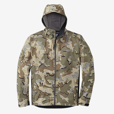 Front of Rubicon Hooded Jacket in Valo Camouflage