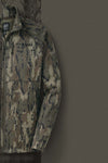 Flat lay and shown half of StrongFleece 290 WF Full Zip in Veros Camouflage