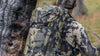 Back of Hunter Wearing Pro 3600 Pack in Verde Camouflage