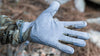 Palm View of Hunter Wearing Guide X Gloves in Valo Camouflage Highlighting Pittards OilTac Leather Grip
