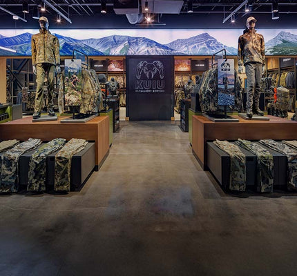 Inside of the KUIU Store