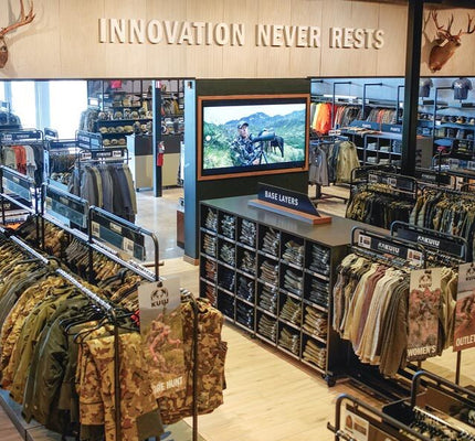 Tempe, Arizona interior of a KUIU Ultralight Hunting retail store