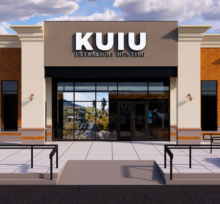 KUIU Denver store exterior in Centennial, CO.