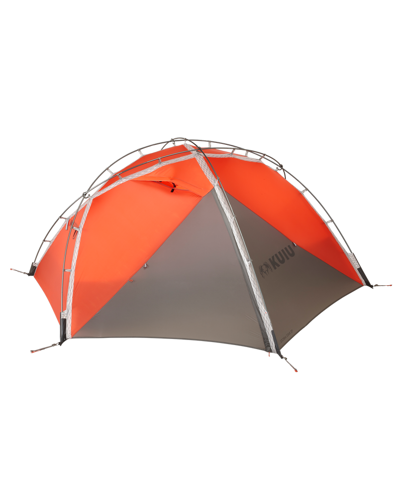Side of Storm Star Two Person Tent in Gunmetal Orange Color