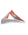Back of Summit Refuge 3 Person Tent in Gunmetal Orange Color