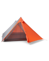 Front of Summit Refuge 3 Person Tent in Gunmetal Orange Color with Optional Mesh Body