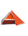Front of Summit Refuge 3 Person Tent in Gunmetal Orange Color with Optional Footprint