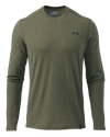 Front of Ultra Merino 120 LT Long Sleeve Crew in Olive