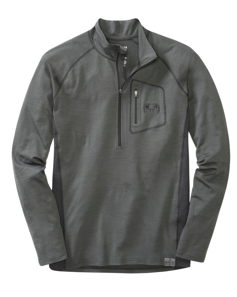 ULTRA Merino 145 Zip-T Hunting Shirt | Charcoal Black