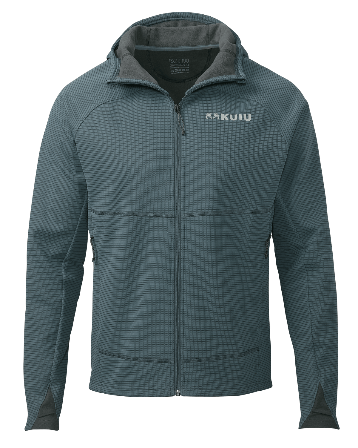 Peloton 240 Full Zip Wind Resistant Hoodie Storm KUIU