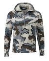 Front of Peloton 200 Zip-T Hoodie in Vias Camouflage