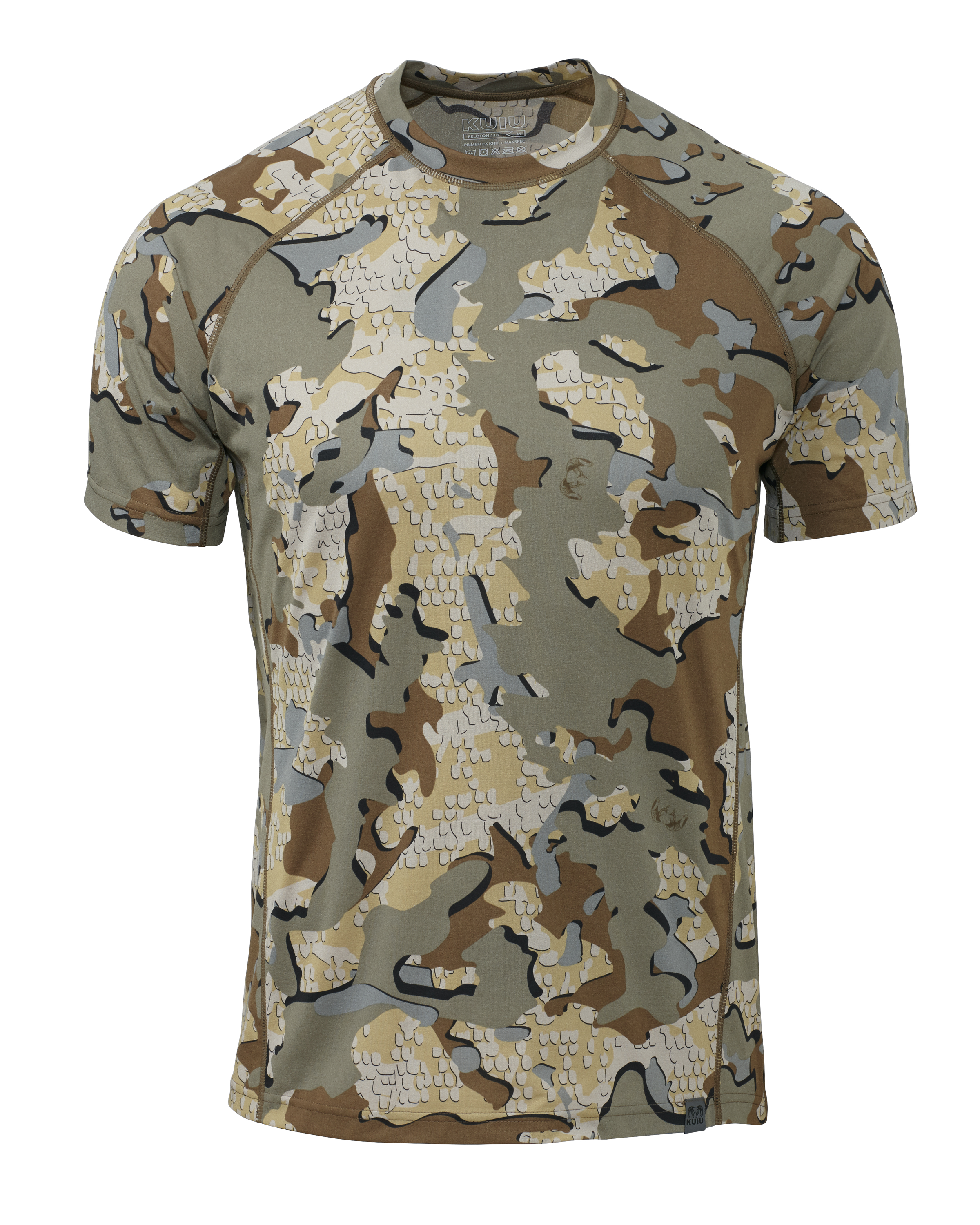Peloton 118 SS Crew UPF 50 T-Shirt - Valo Camo | KUIU