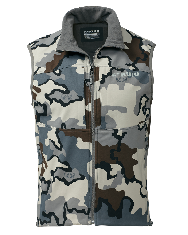 Front of Guide DCS Vest in Vias Camouflage