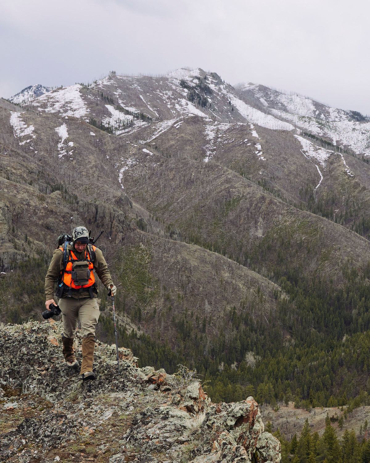 Blaze Orange Hunting Vest Adjusts to Wear w Layers KUIU