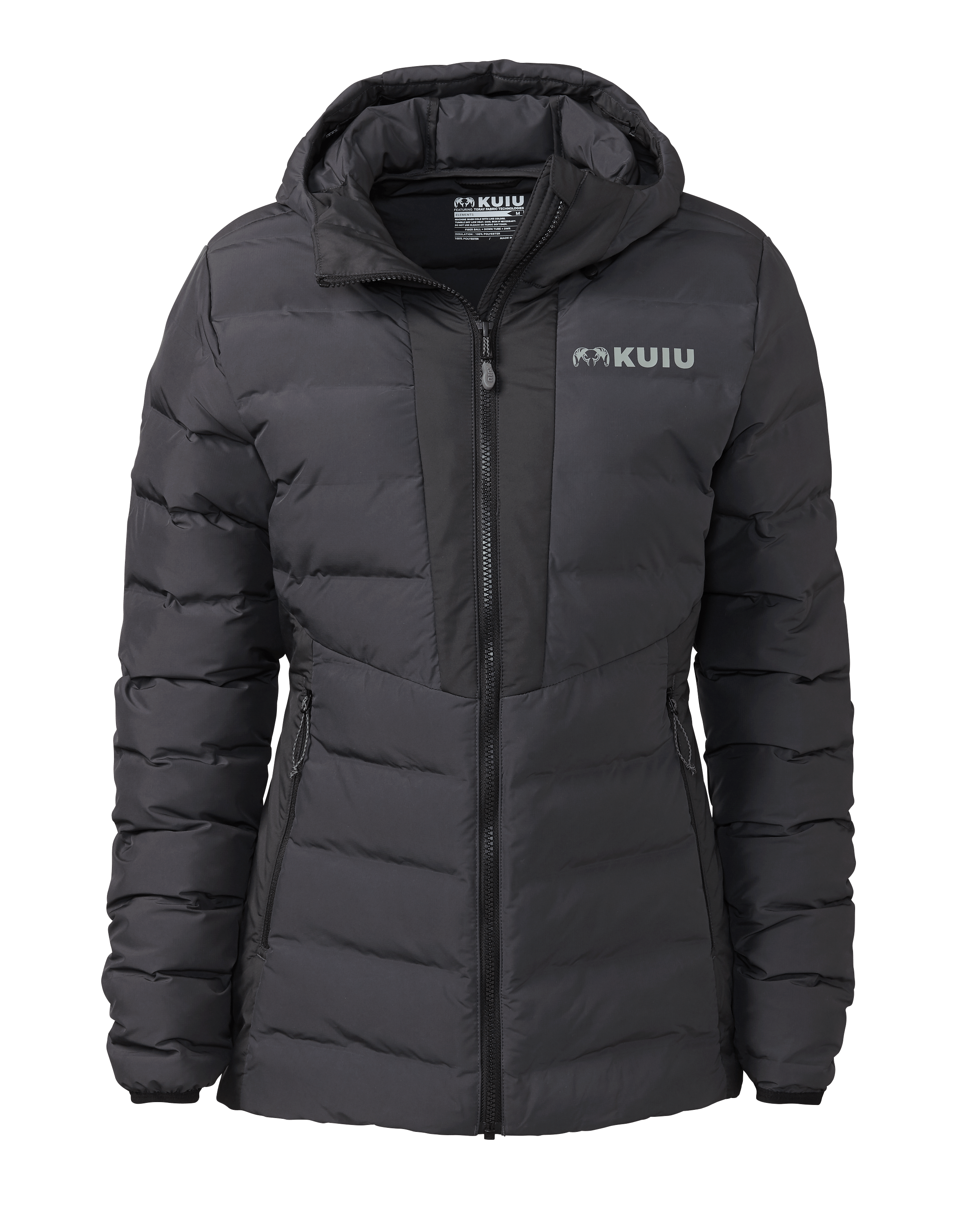 Women s Elements Hooded Jacket Gunmetal KUIU