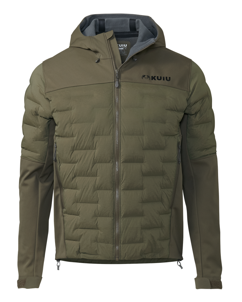 Axis Thermal Hybrid Hooded Jacket | Ash