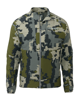 Front of Kenai Jacket in Verde Camouflage