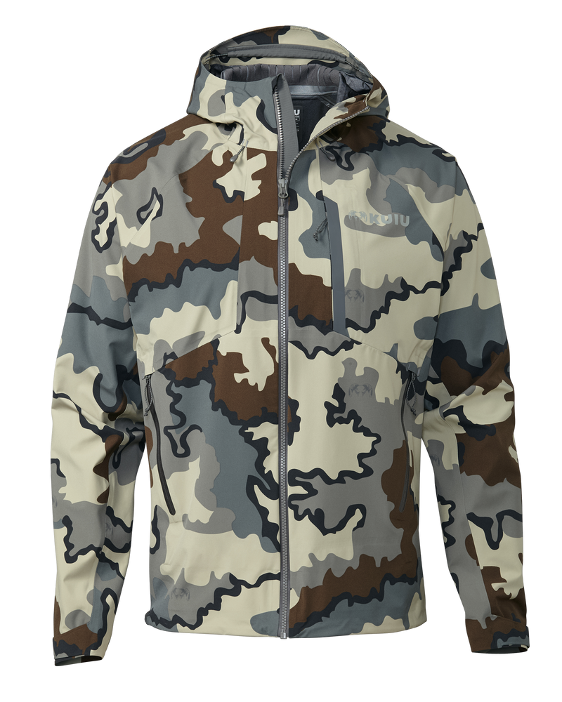 Front of Chugach TR Rain Jacket in Vias Camouflage