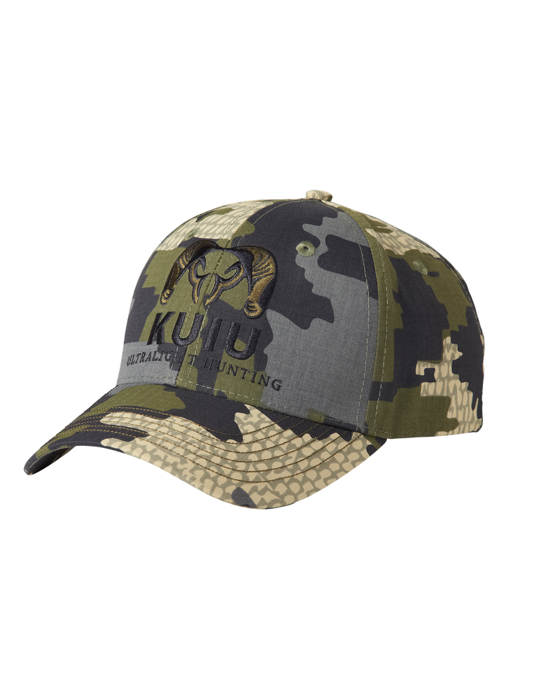 Front of KUIU PRO Hat in Verde Camouflage