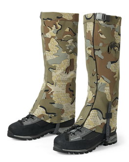 Front of Yukon HD Hunting Boot Gaiter in Valo Camouflage