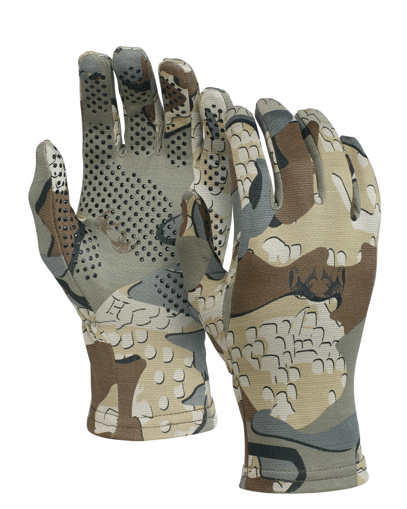 Front and back of ULTRA Merino 210 Glove in Valo Camouflage