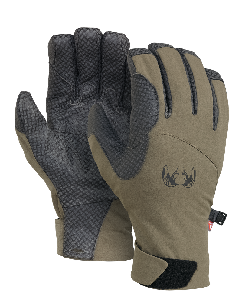 Front and Back of Yukon Pro Glove in Ash Brown Color