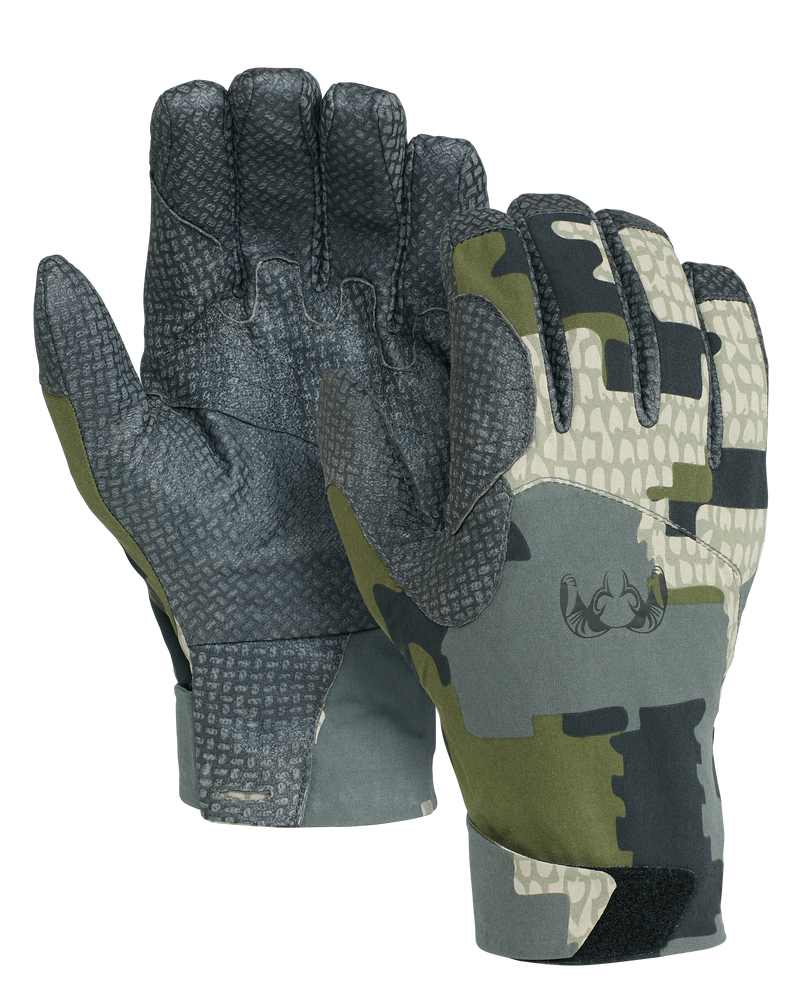 Front and Back of Yukon Pro Glove in Verde Camouflage