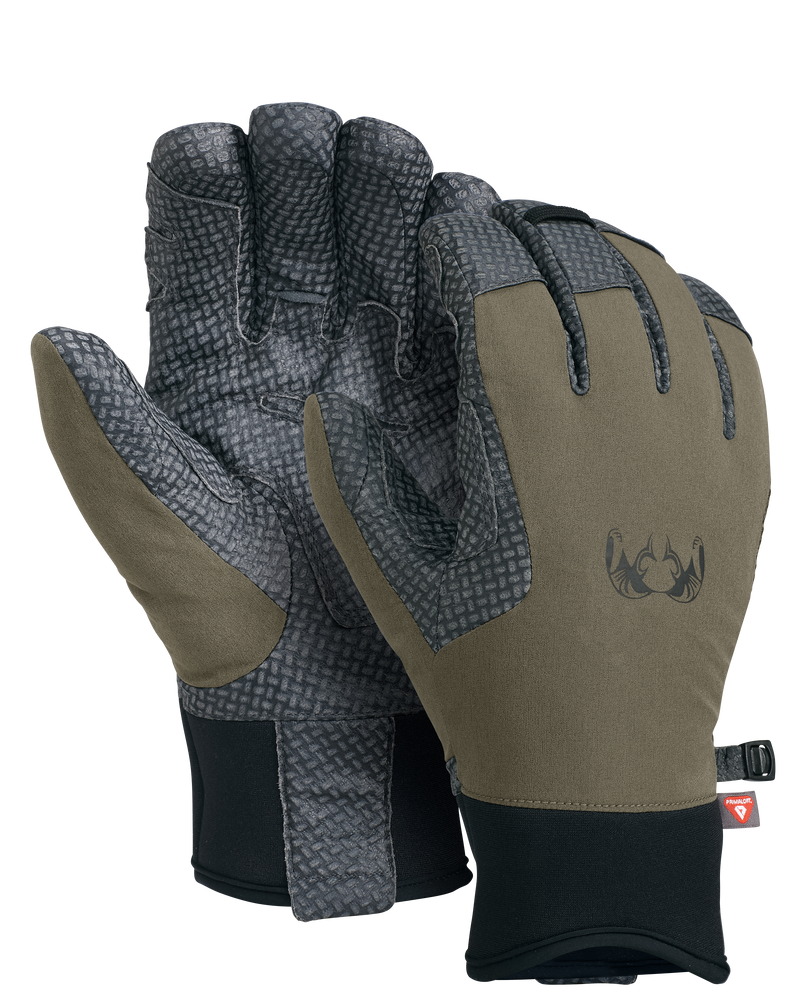 Front and Back of Expedition Glove in Ash Brown Color