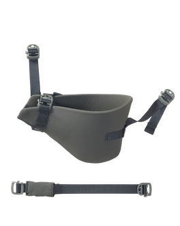 Front of Pack Bow Holder in Gunmetal Grey Color