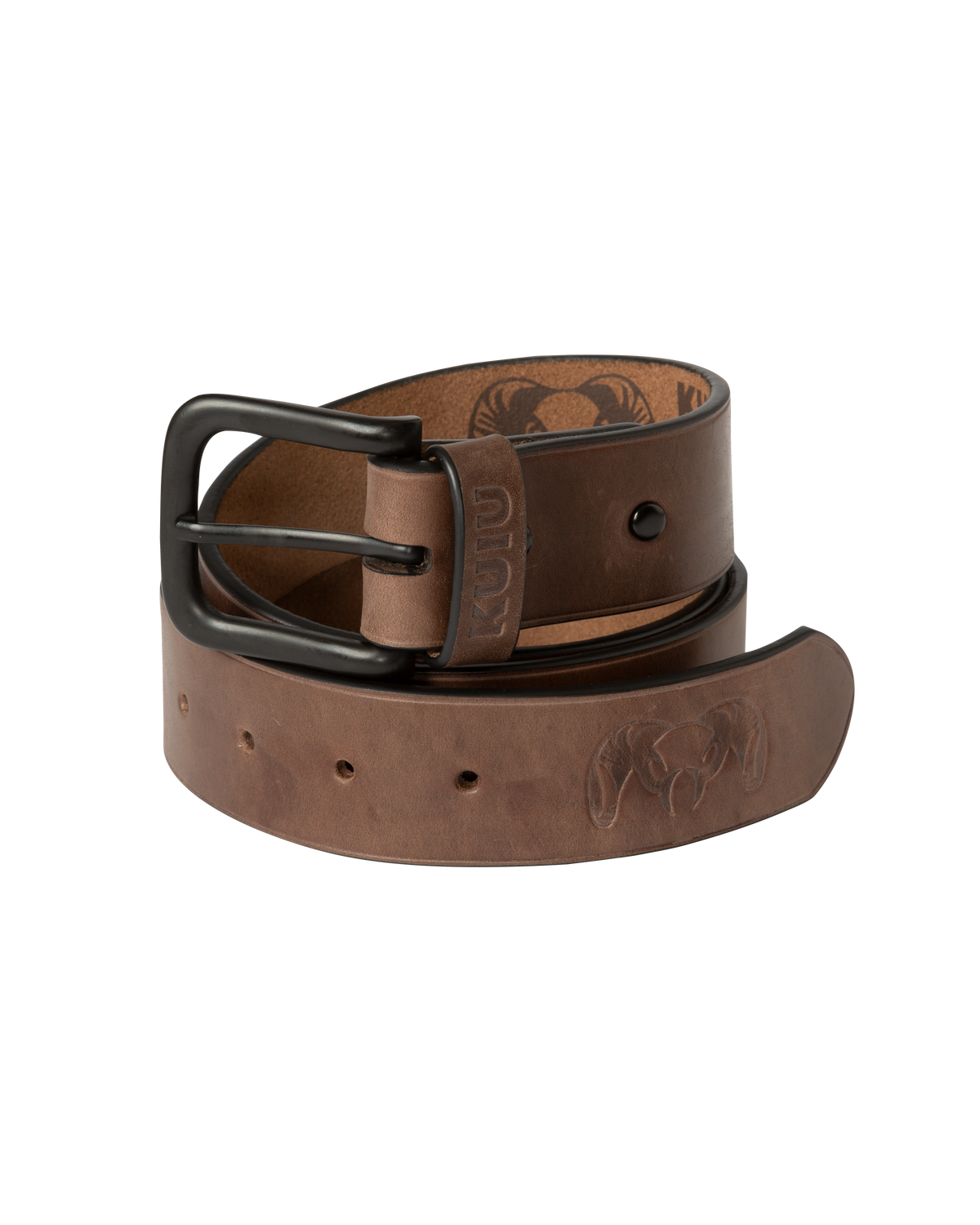 Beautiful brown leather belt EUC Ohm Copper Buckle | Brown Leather Waist Belt – Obscure Belts main image 2