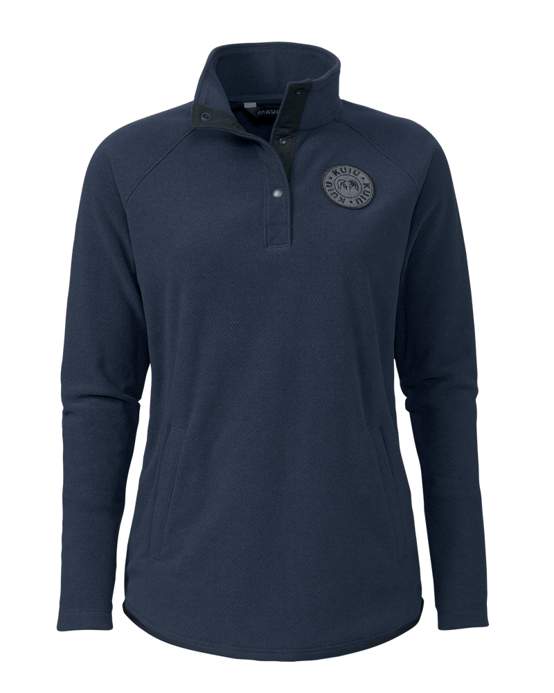 Cascade Women's Hunting Fleece Pullover Navy KUIU