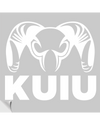 Front of Vinyl Decal in White Color