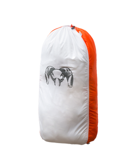 Front of Quarter Game Bag in White Orange Color