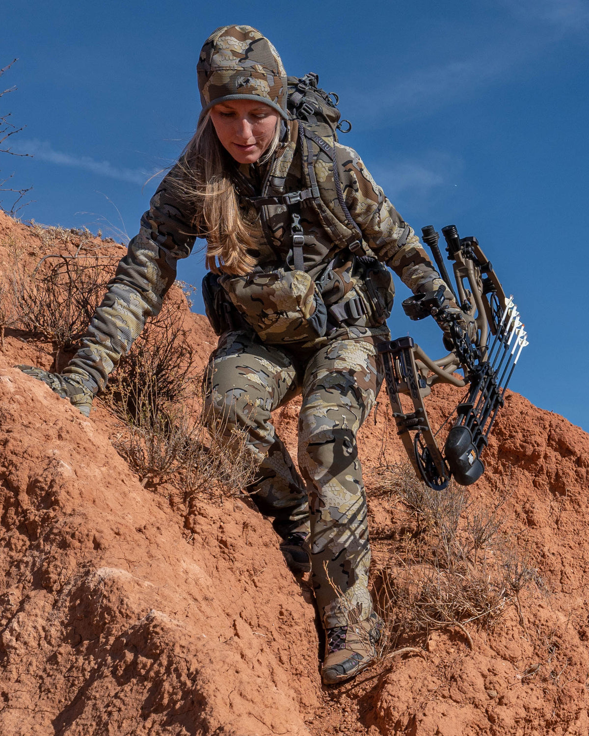 female hunting gear KUIU Women's Attack Hunting Pant in Verde