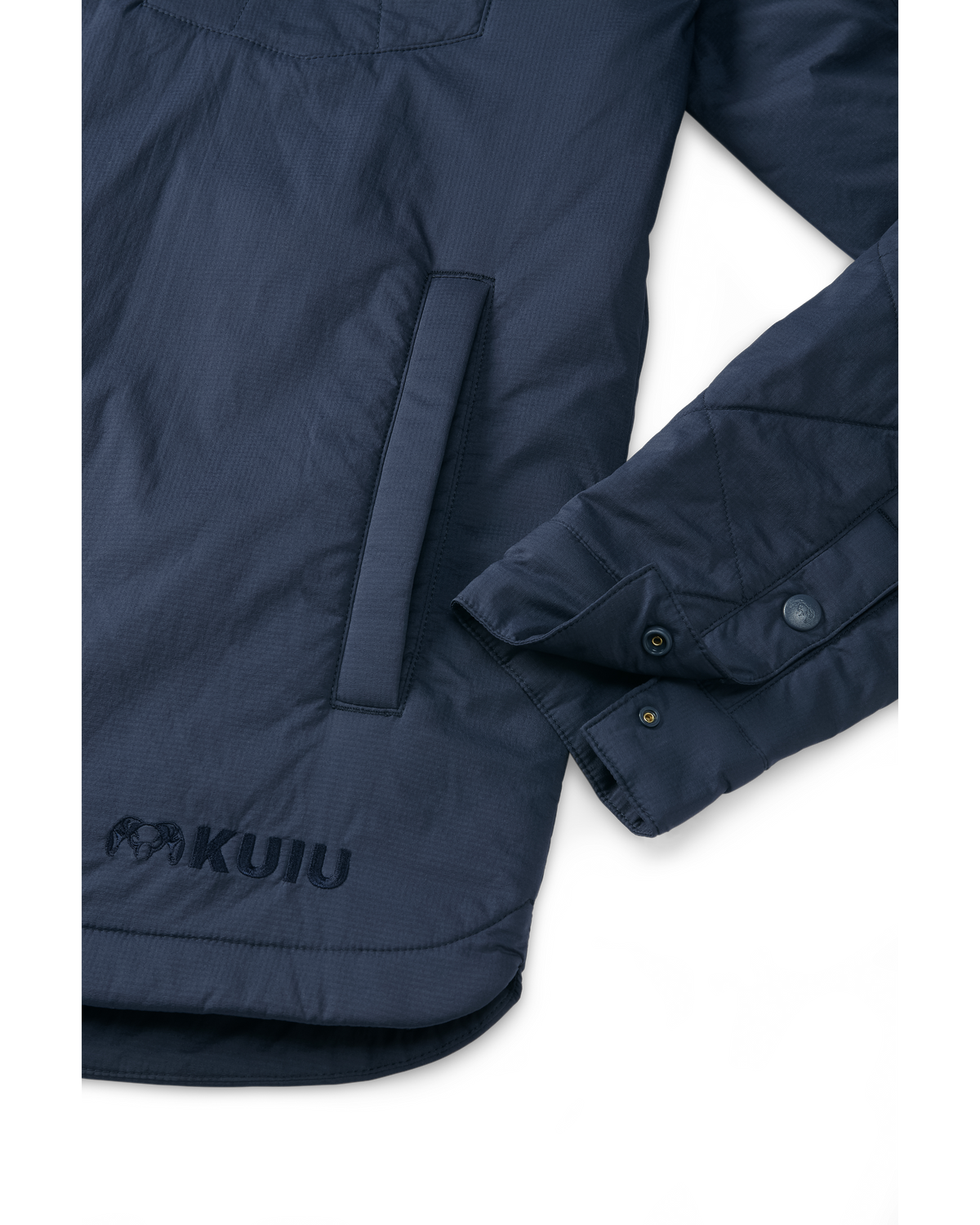 Base Camp Insulated Snap Shirt Jacket - Steel Blue | KUIU