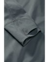 Flat Gila Long Sleeve Crew in Stone Grey showing layered thumbhole