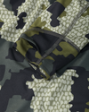 layered thumbhole on Women's Gila LS Hoodie in Verde Camouflage