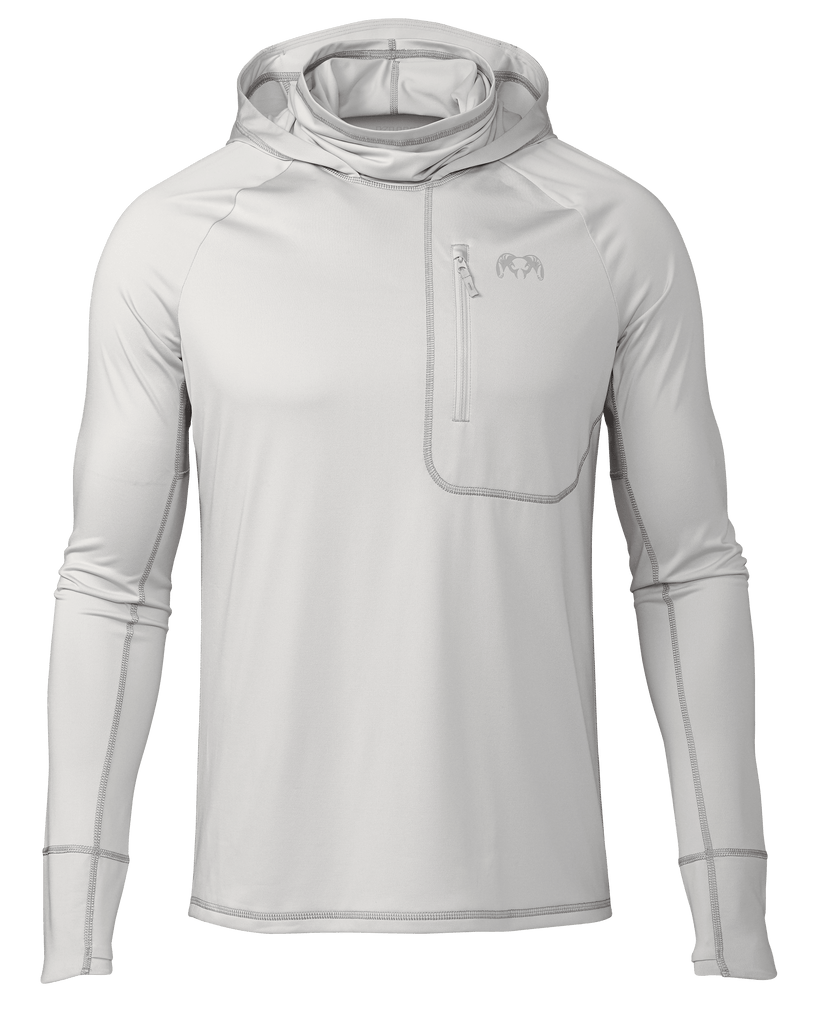 Gila PRO Hot Weather Hoodie with Built-In Gaiter - Fog | KUIU