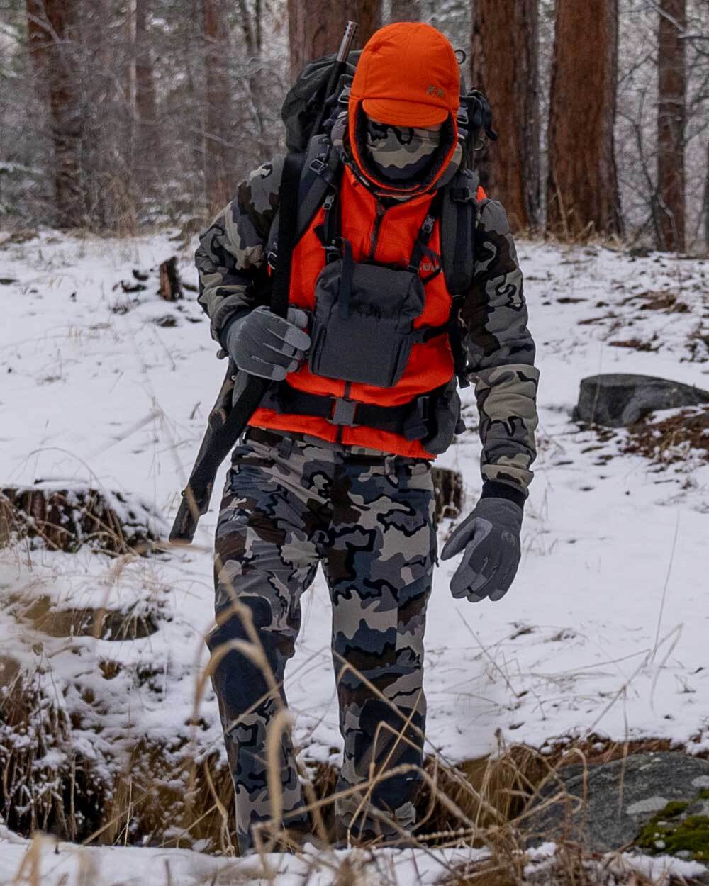 Blaze orange bomber hat 2025